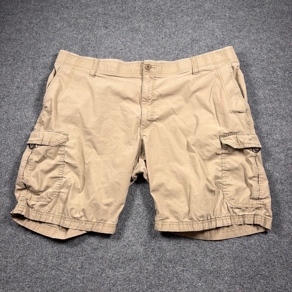 Lee Extreme Motion Cargo Shorts Mens 44" Tan Stretch Performance Khaki